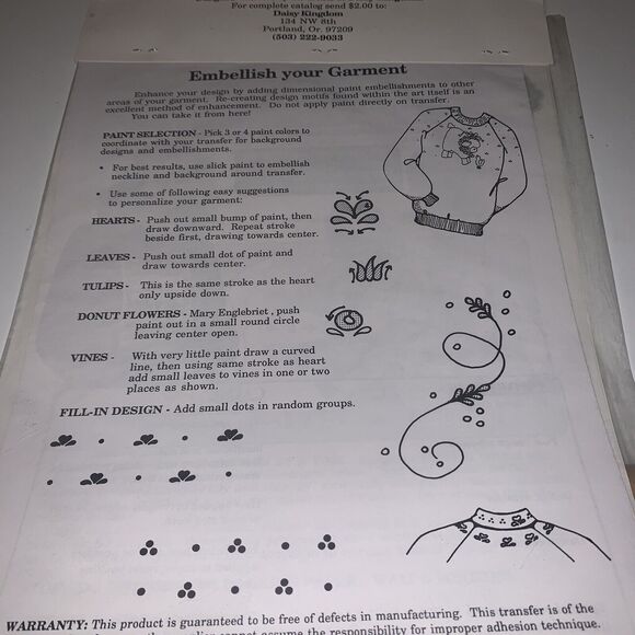 Daisy Kingdom Iron On Transfers Farmyard Friends #6414 Craft Applique 1989 - Picture 7 of 8